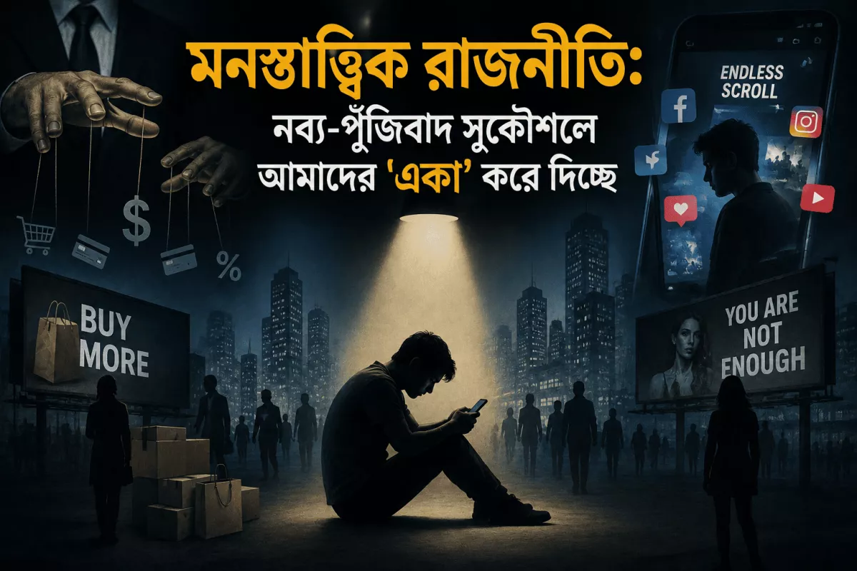 মনস্তাত্ত্বিক রাজনীতি: নব্য-পুঁজিবাদ সুকৌশলে আমাদের 'একা' করে দিচ্ছে!