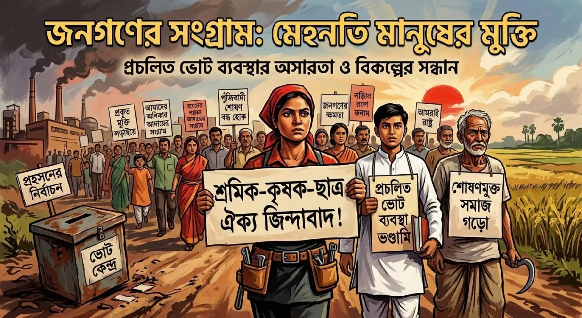 মুক্তি স্বপ্ন বনাম ভোট ব্যাবস্থার ধোঁয়াশা
