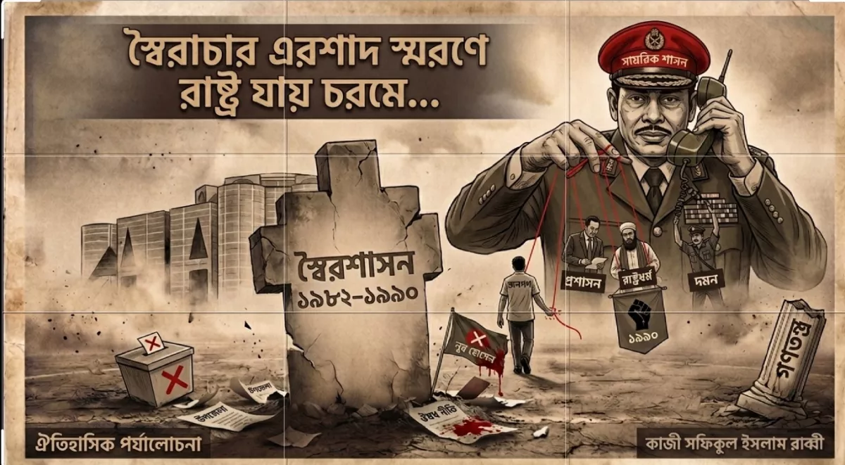 স্বৈরাচার এরশাদ স্বরণে রাষ্ট্র যায় চরমে...